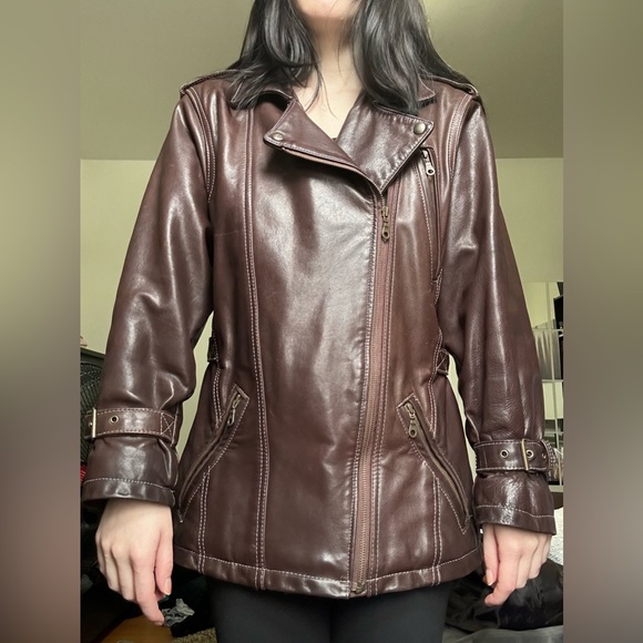 Laurence Roy leather coat - Picture 2 of 2